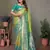 Light green tissue silk blend with paithani woven saree with blouse