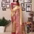 Golden tissue silk blend with weaving saree with blouse