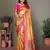 Golden tissue silk blend with weaving saree with blouse