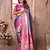 Lavender tissue silk blend with weaving saree with blouse