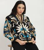 Black flawie velvet jacket