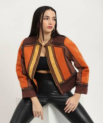 Brown carina suede jacket 1