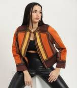 Brown carina suede jacket