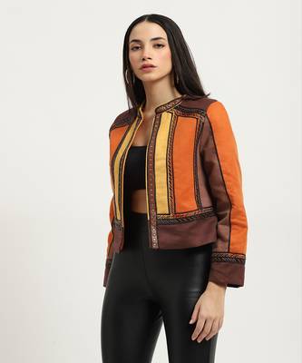 Brown carina suede jacket 3