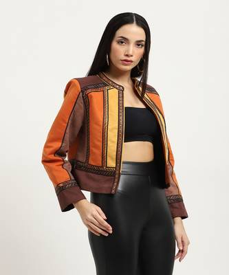 Brown carina suede jacket 4
