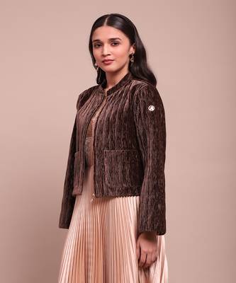 Brown caren velvet jacket 3