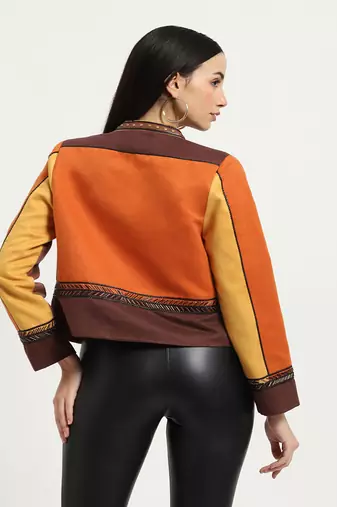 Brown carina suede jacket