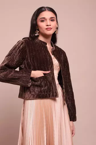 Brown caren velvet jacket