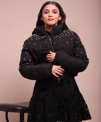 Black asher puffer jacket 1