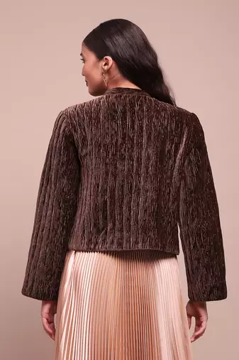 Brown caren velvet jacket