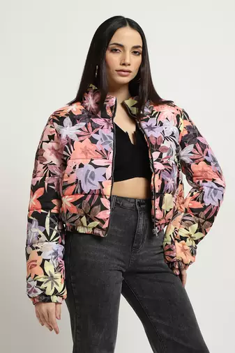 Multi color asher puffer jacket