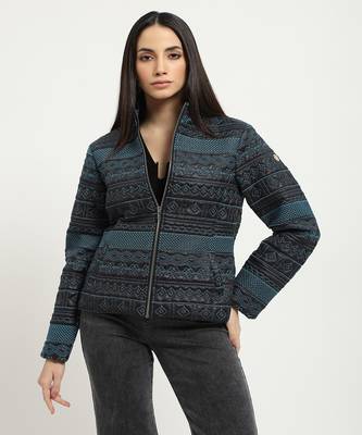 Black & blue asher puffer jacket 2