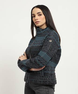 Black & blue asher puffer jacket 3
