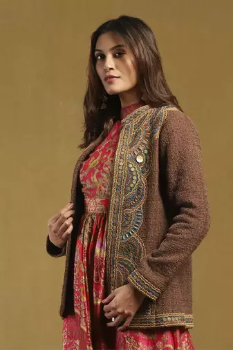Brown yale jacket