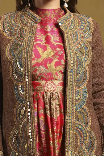 Brown yale jacket