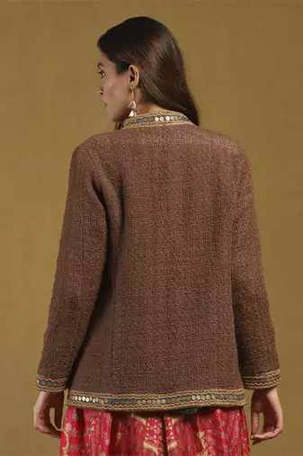 Brown yale jacket