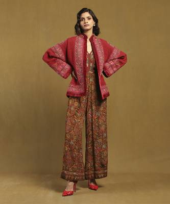 Pink peru solid jacket 1
