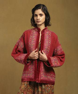 Pink peru solid jacket 2