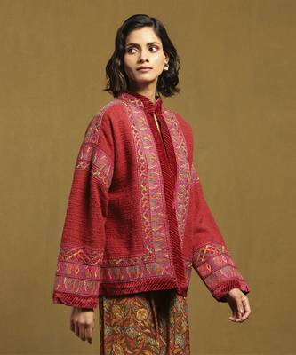 Pink peru solid jacket 3