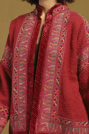 Pink peru solid jacket