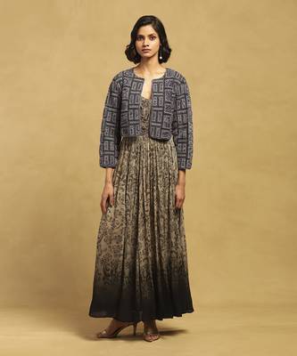 Blue geo applique jacket 2