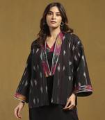 Black ikkat jacket