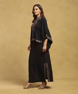 Black sophie solid top with skirt co-ord set 2