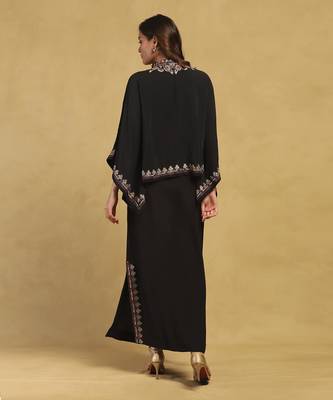 Black sophie solid top with skirt co-ord set 3