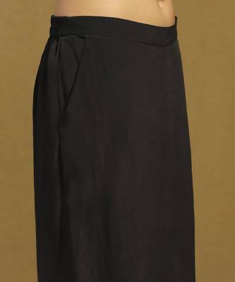 Black kinnauri cape with inner and pant co-ord set 5