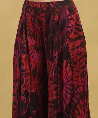 Red hriday top with pant co-ord set 5