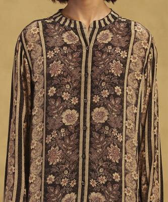 Black arohi shirt with pant co-ord set 4