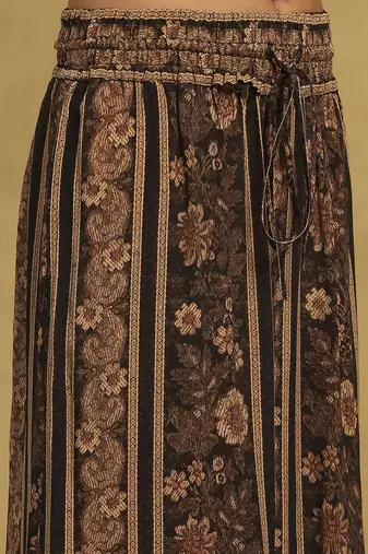 Black arohi shirt with pant co-ord set
