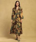 Brown anisa dress