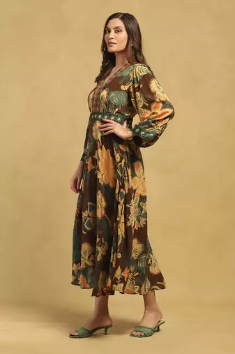 Brown anisa dress
