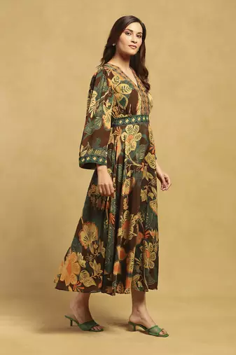 Brown anisa dress