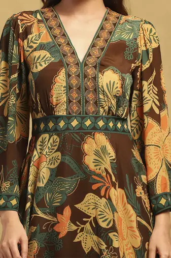 Brown anisa dress