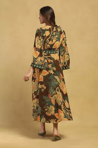 Brown anisa dress