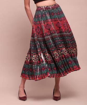 Multi-color sequin sansa skirt 1