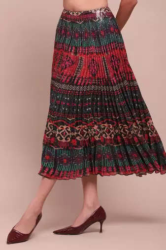 Multi-color sequin sansa skirt