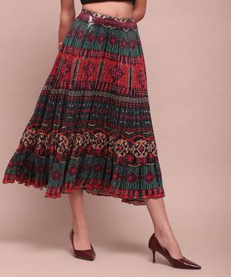 Multi-color sequin sansa skirt 4