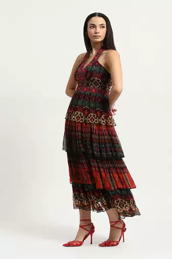 Multi-color sansa long dress