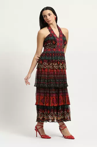 Multi-color sansa long dress