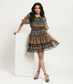 Multi-color sansa short dress