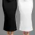 Trendmalls Women's Plain Nylon Petticoat Skirts Saree Silhouette Shape Wear set of 2