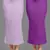 Trendmalls Women's Plain Nylon Petticoat Skirts Saree Silhouette Shape Wear set of 2