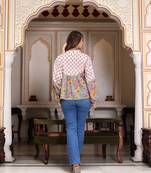 The jaipur art handblock printed bliss blouse