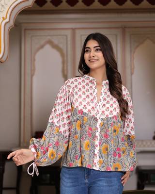 The jaipur art handblock printed bliss blouse 4