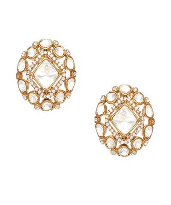 Kundan oversized studs 1
