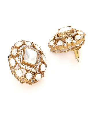 Kundan oversized studs 4
