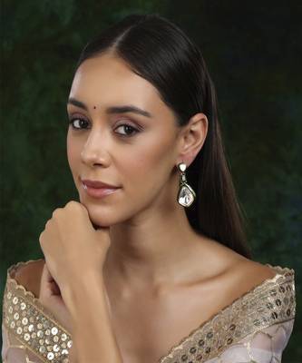 Kundan and meenakar earrings 2